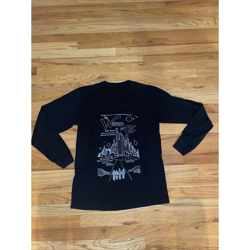 The Wizard Of OZ Performance show unique long sleeve black shirt size M